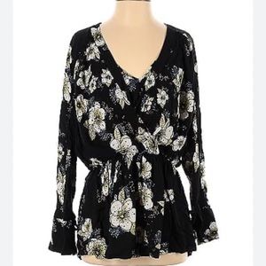 Free People Boho Tuscan Dreams Tunic Blouse